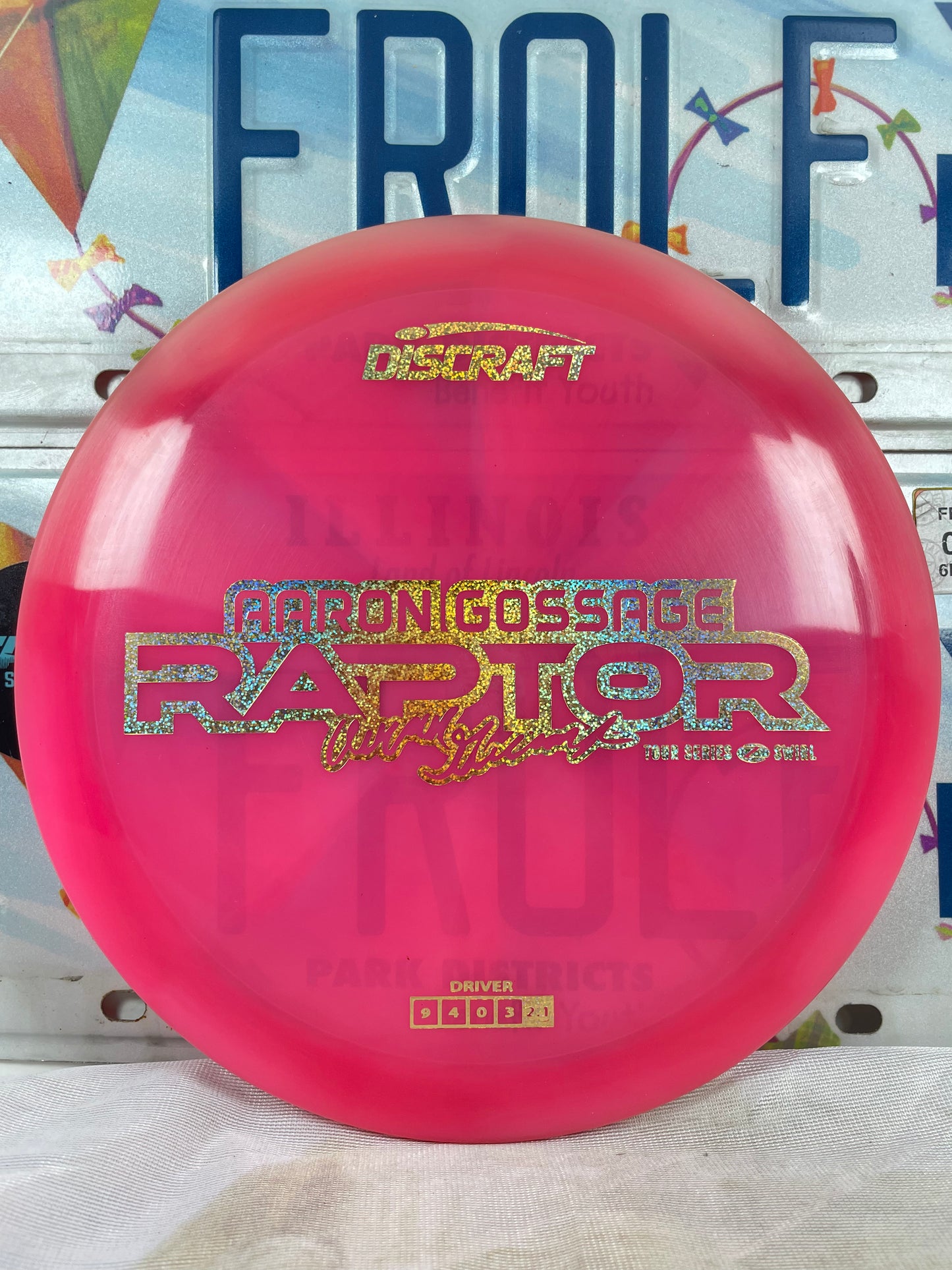 Discraft Raptor Z Swirl Pink 175g 2025 Tour Series Distance Driver