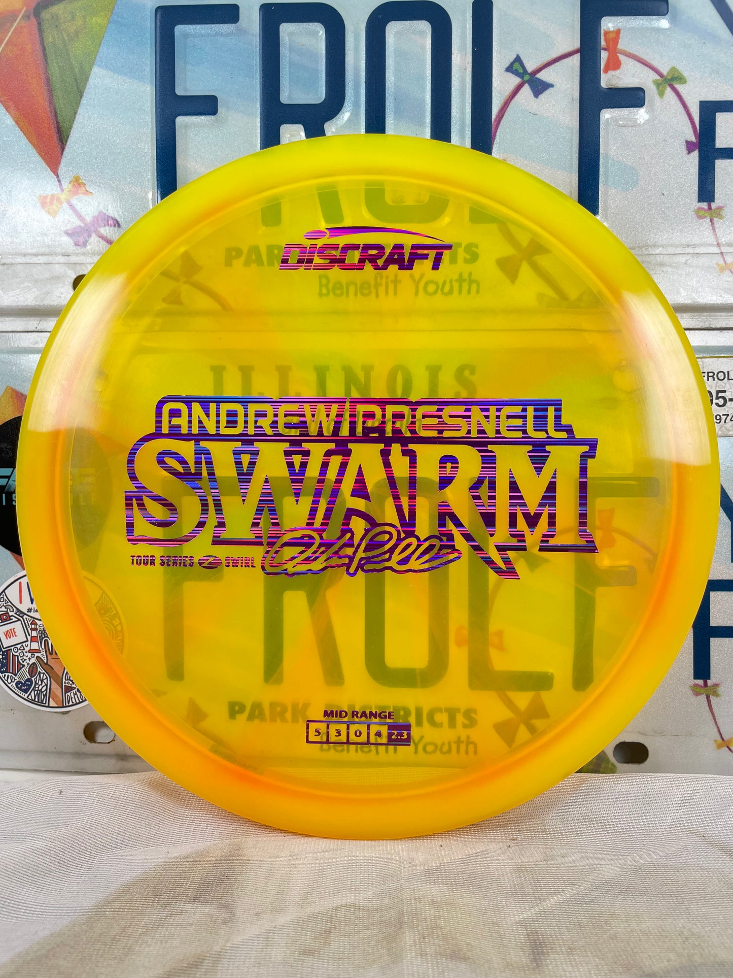 Discraft Swarm Z Swirl Orange 176g Midrange