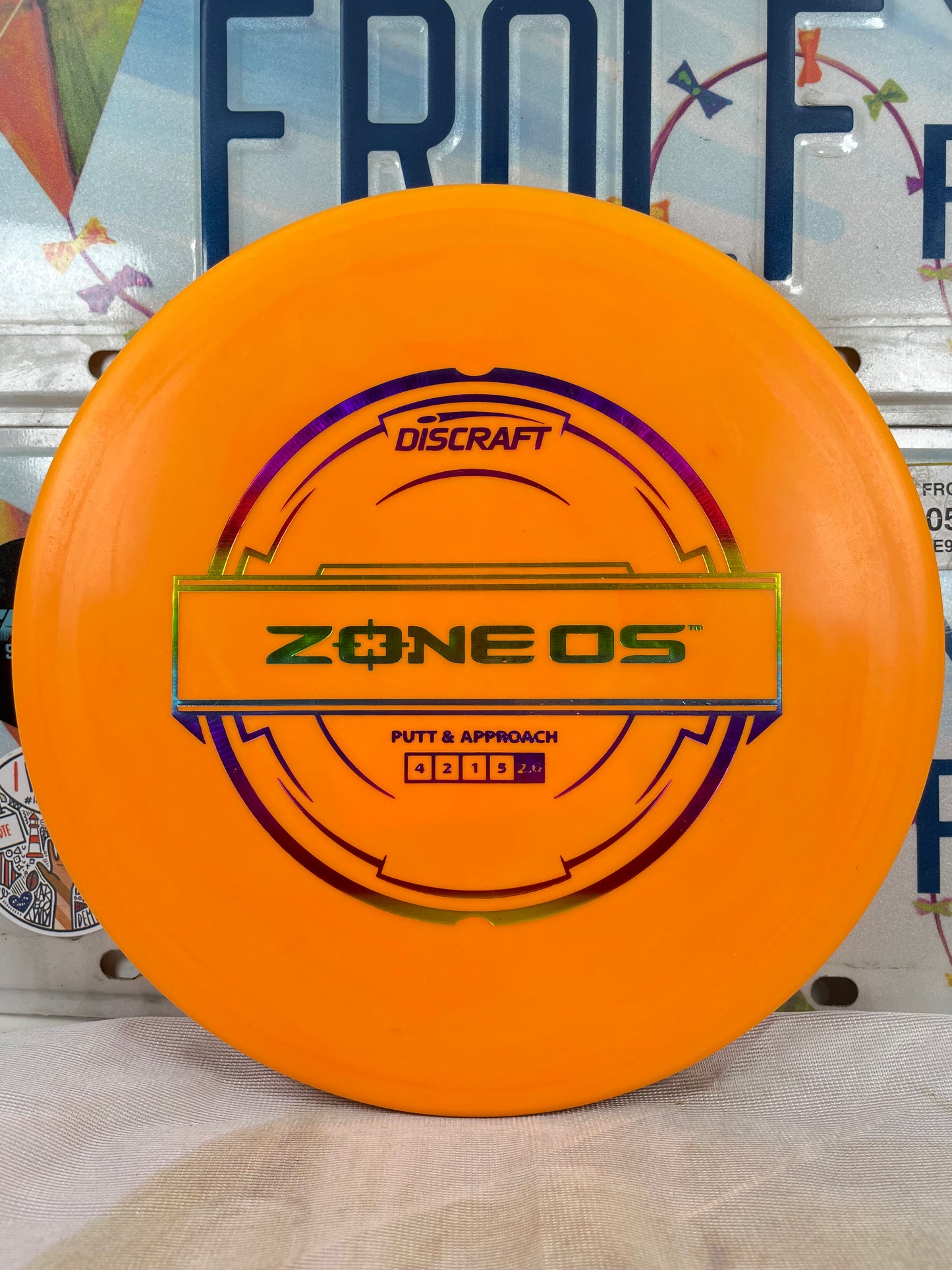 Discraft Zone OS Putter Line Orange 172g Putter