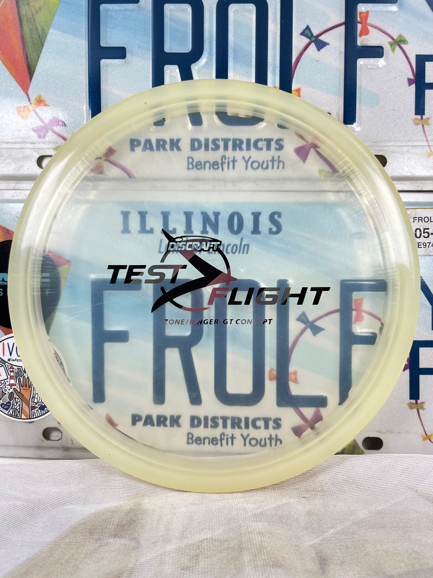 Discraft Zone GT Z Line Clear 177g Ringer Top Test Flight Putter