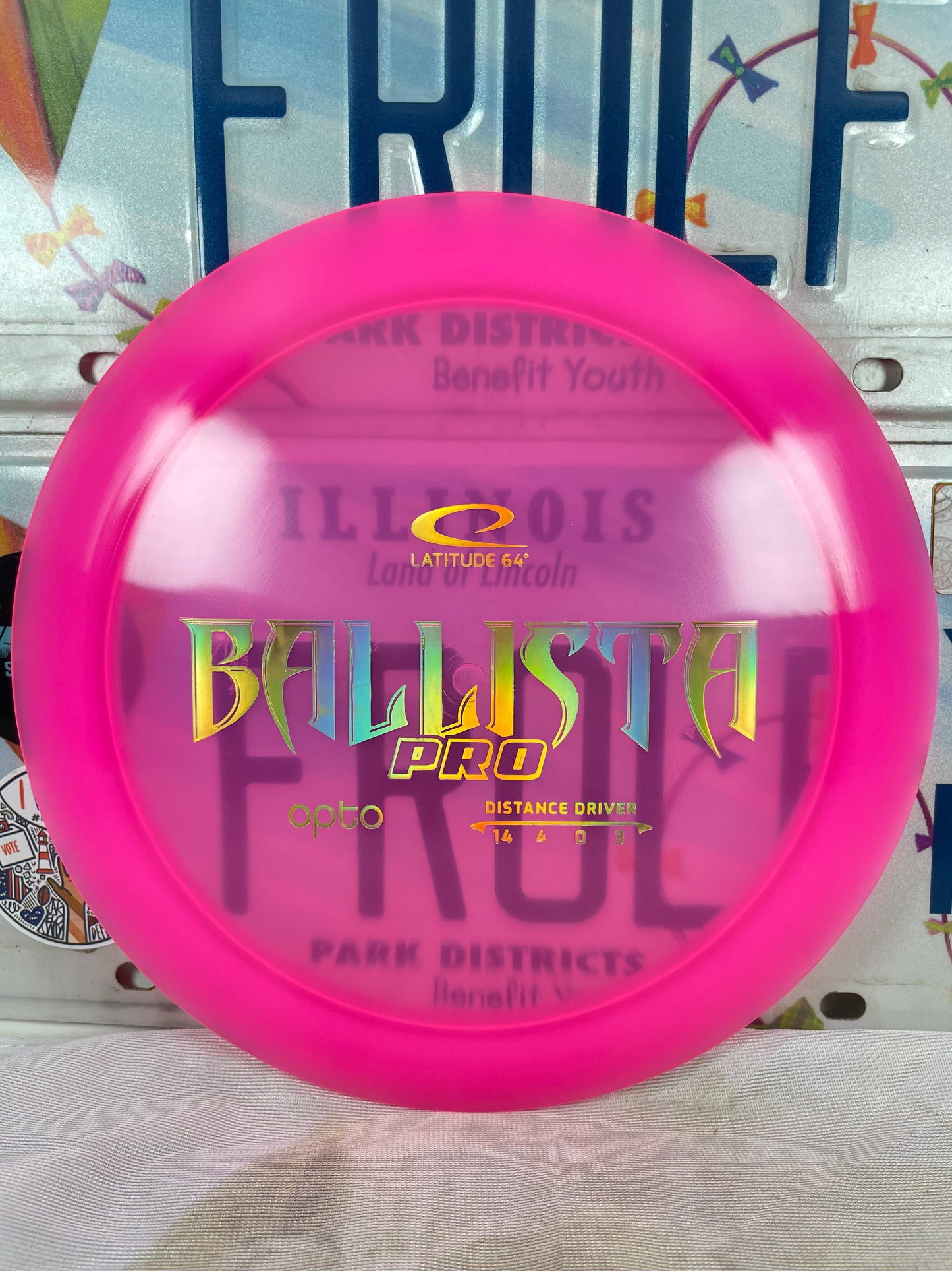 Latitude 64 Ballista Pro Opto Pink 175g Distance Driver