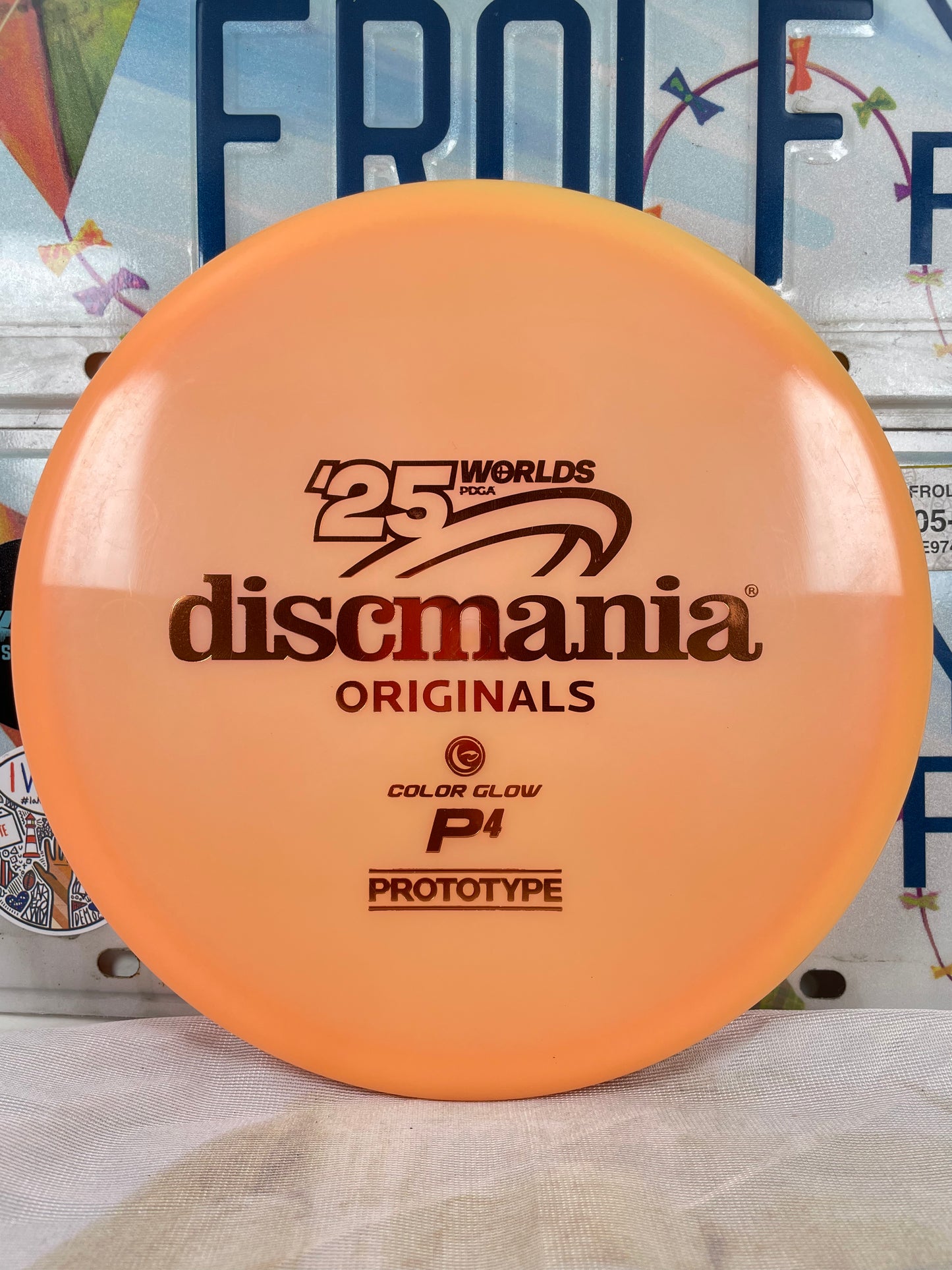 Discmania P4 C-Line Glow Orange 177g Prototype Worlds 2025 Putter