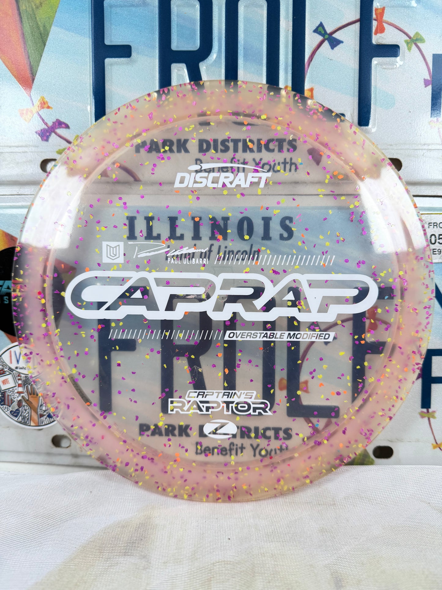Discraft Captain's Raptor Confetti Z Purple 173g '26 Distance Driver