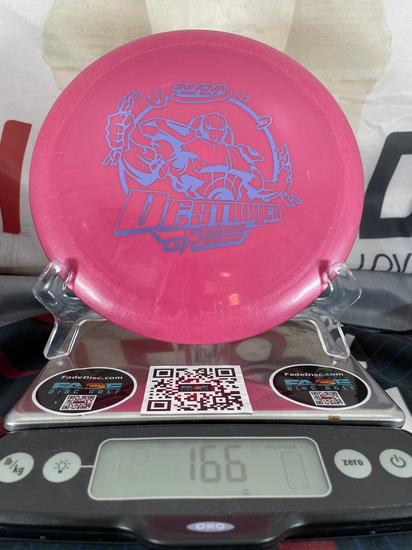 Innova Destroyer GStar 166g Dark Pink w/ Silver Foil Distance Driver