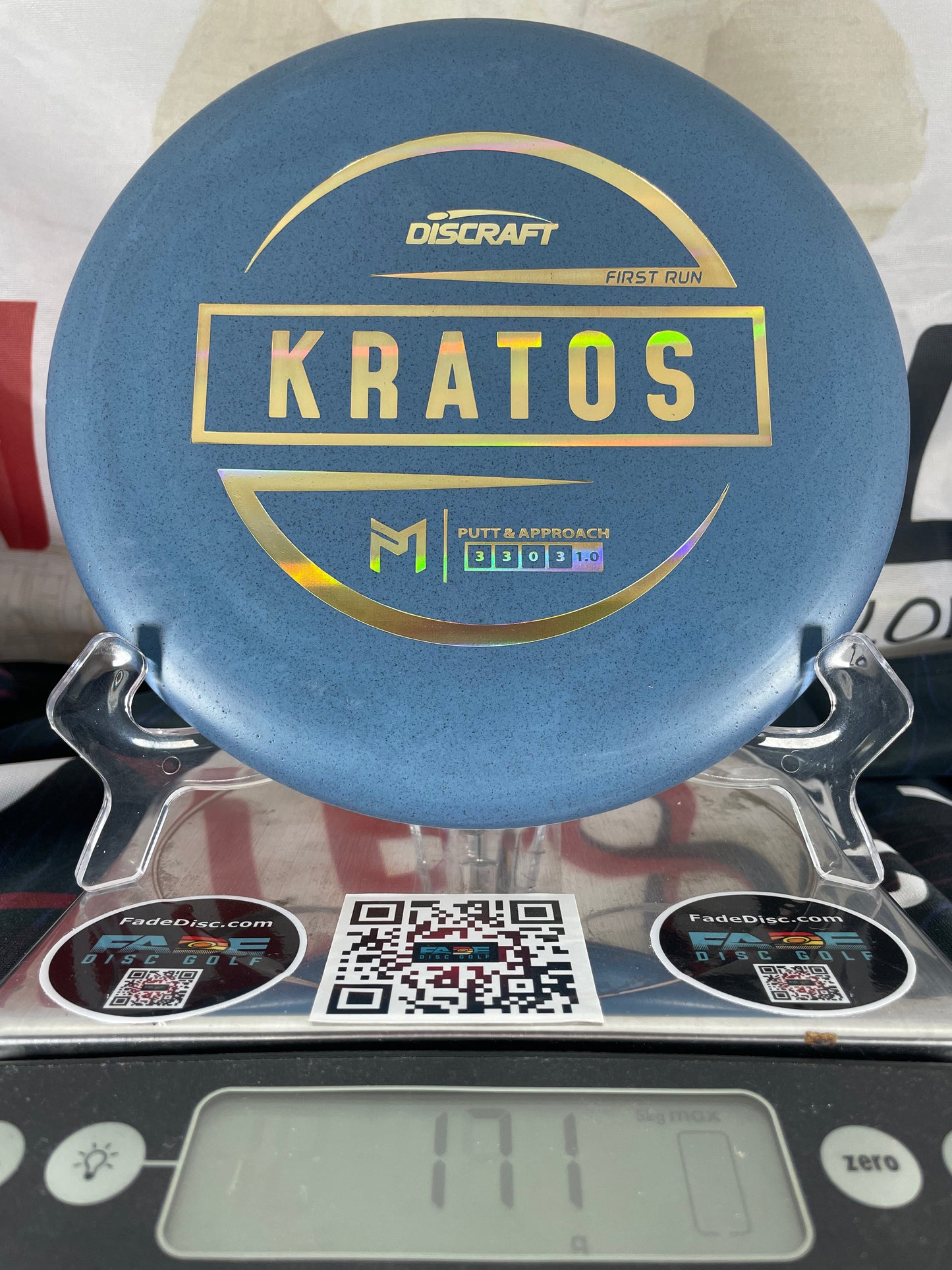 Discraft Kratos McBeth Rubber Blend Blue 171g Putter