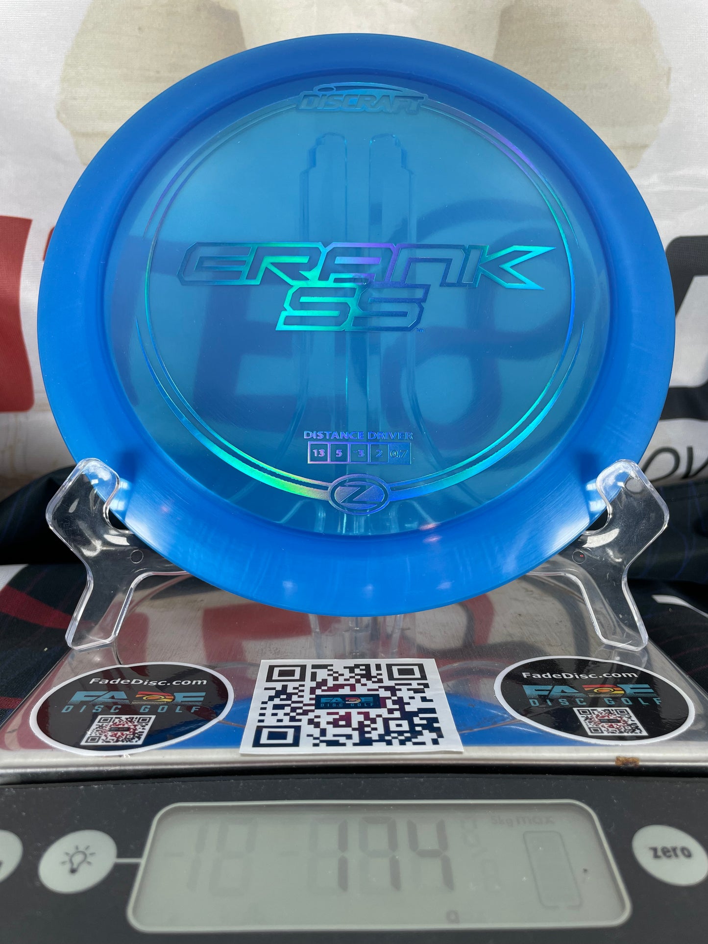 Discraft Crank SS Z Line 174g Blue on Blue Foil Distance Driver