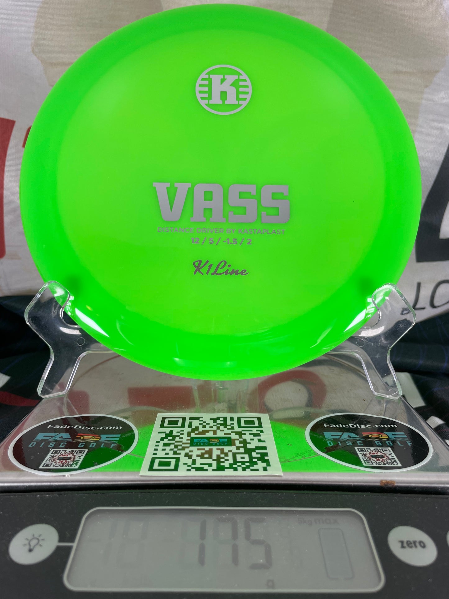 Kastaplast Vass K1 Green 174g Distance Driver
