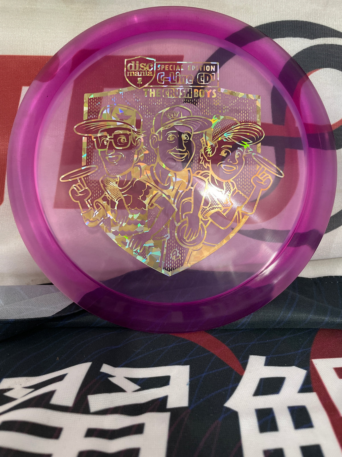 Discmania CD1 C-Line Purple w/ Gold Shatter Foil 173g Crush Boys Stamp Distance Driver