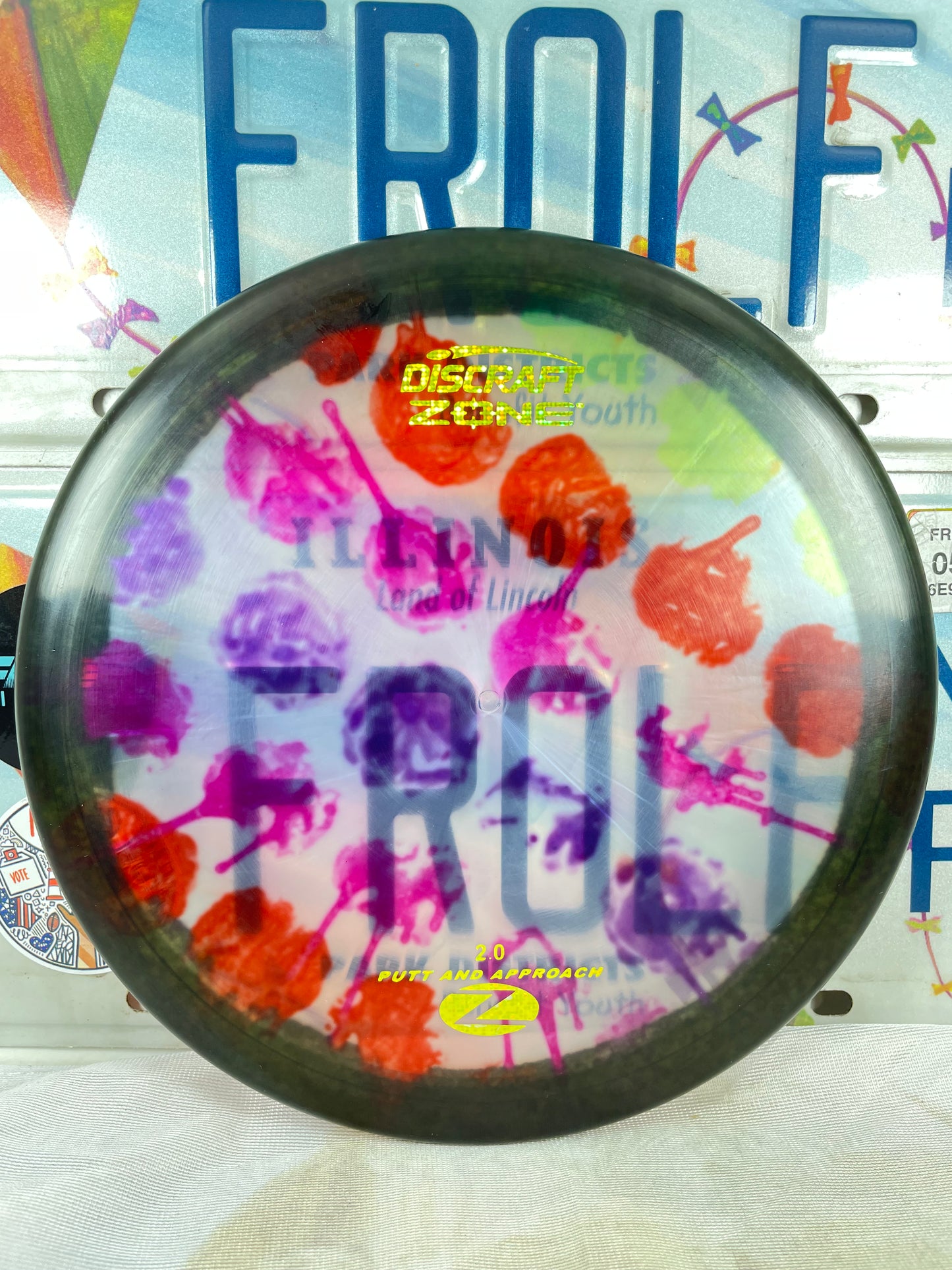 Discraft Zone Z Flye Dye Clear 176g Putter