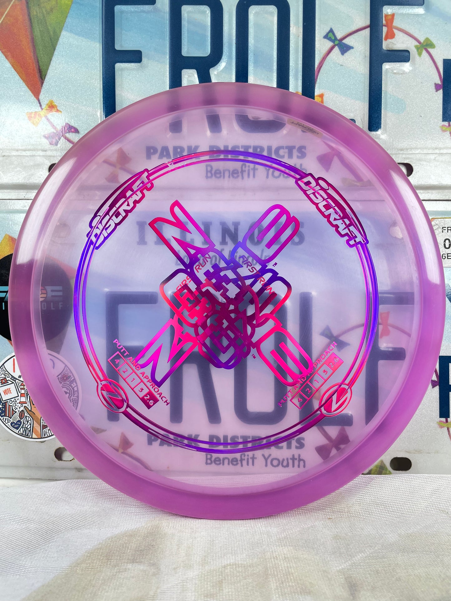 Discraft Zone OS Z Line Purple 174g First Run Putter