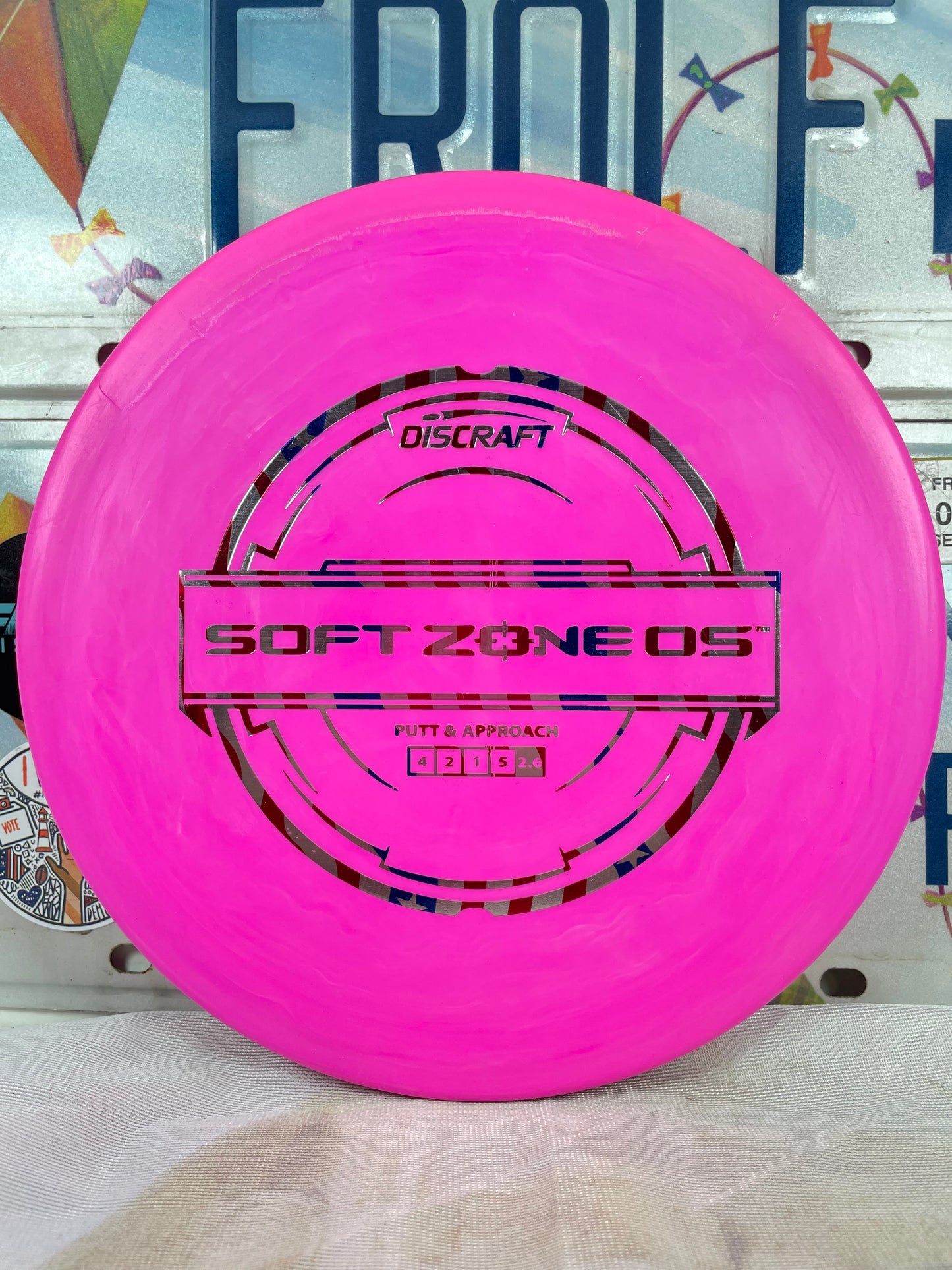 Discraft Zone OS Putter Line Soft Pink 173g Putter
