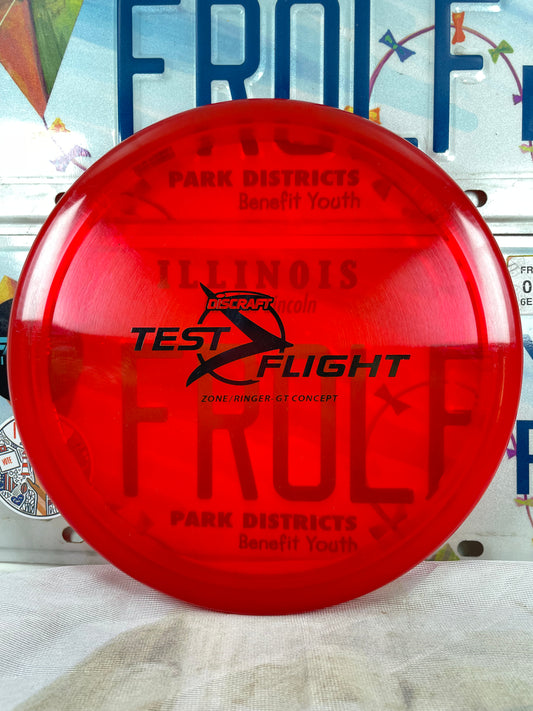 Discraft Zone GT Z Line Red 174g #2 Ringer Top Test Flight Putter