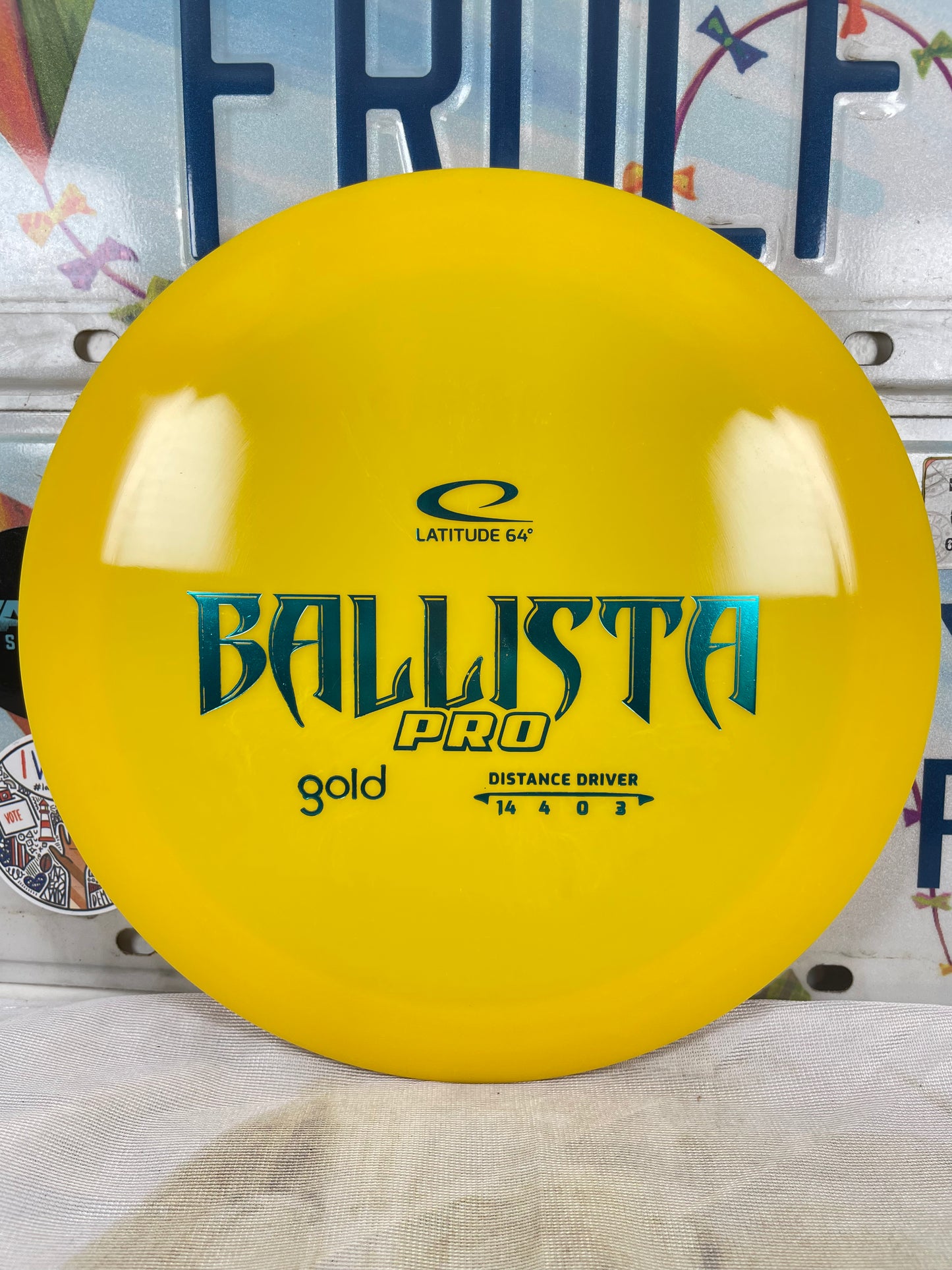 Latitude 64 Ballista Pro Gold Yellow 171g Distance Driver