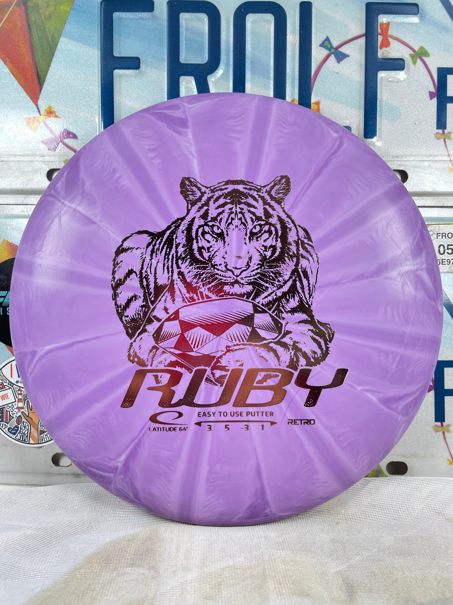 Latitude 64 Ruby Retro Burst Purple 158g Putter