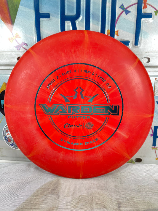 Dynamic Discs Warden Classic Burst Orange 173g Putter