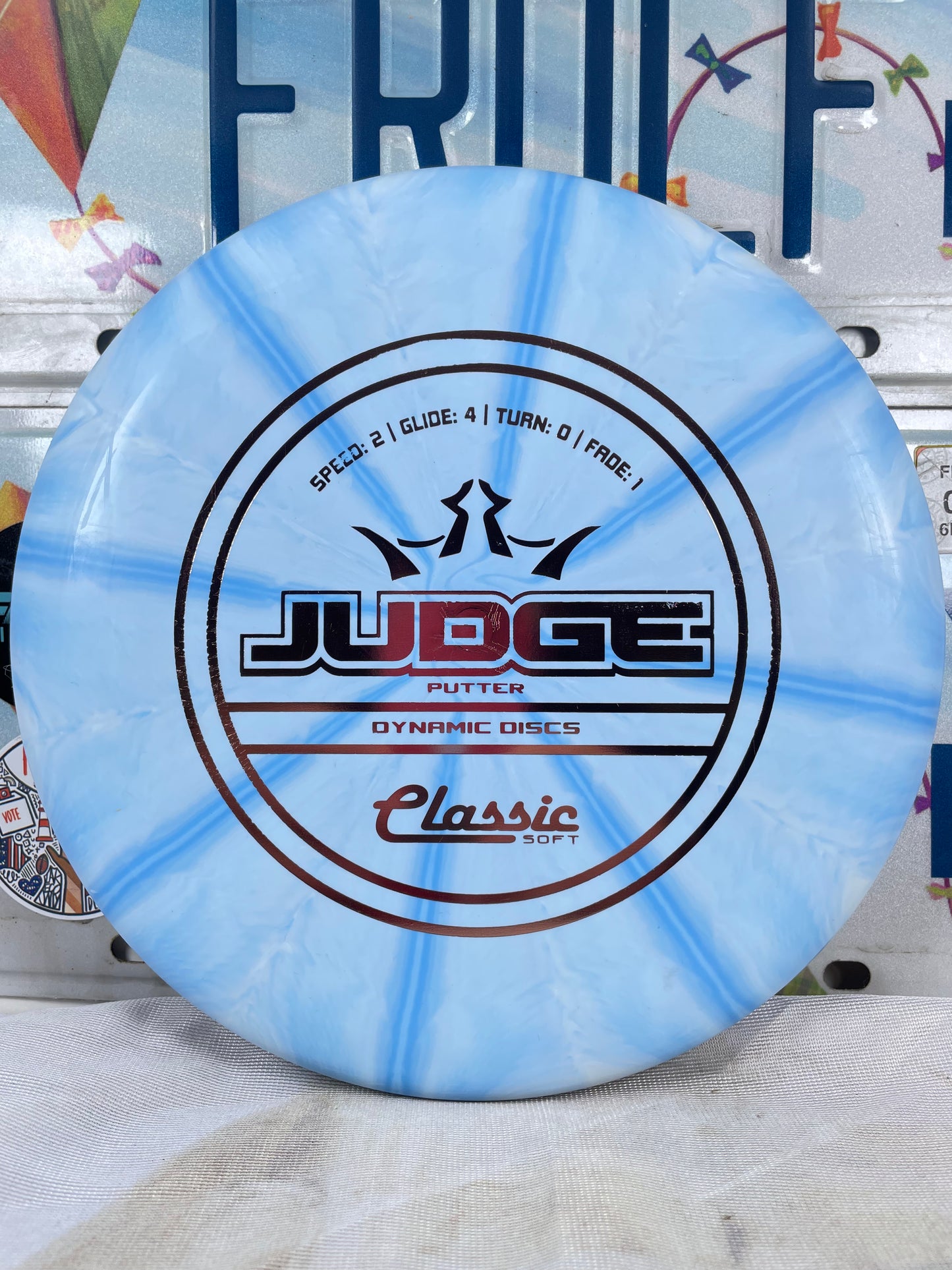 Dynamic Discs Judge Classic Soft Blue 174g Putter