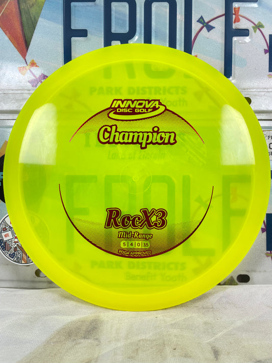 Innova RocX3 Champion Yellow 177g Midrange