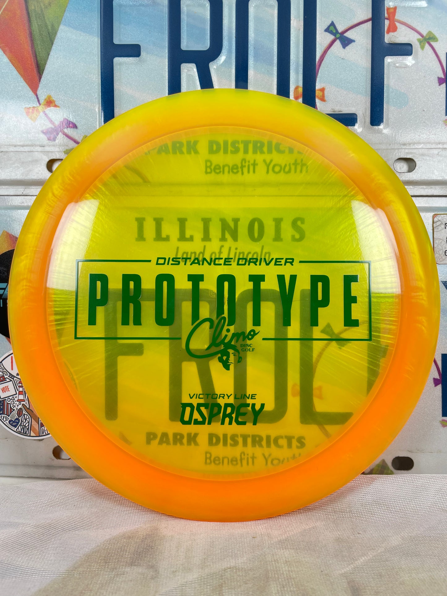 Climo Osprey Victory Line Orange 166g Prototype Distance Driver