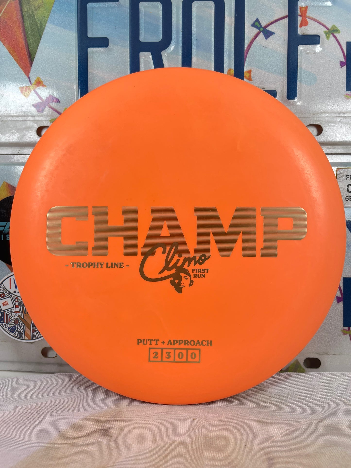 Climo Champ Trophy Line Orange 175g First Run Putter