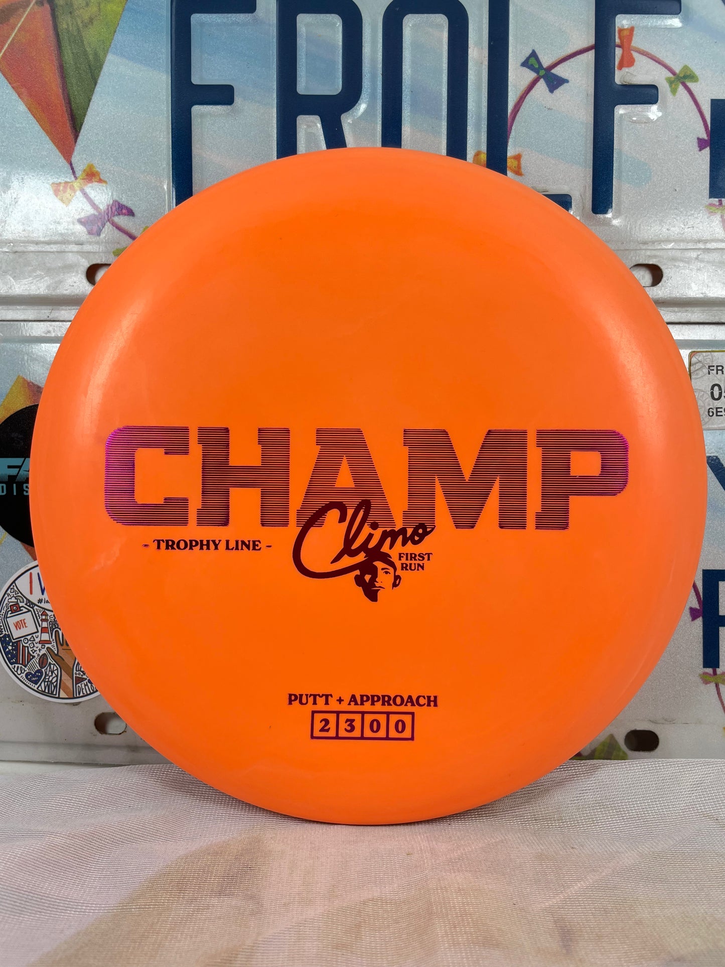 Climo Champ Trophy Line Orange 172g First Run Putter