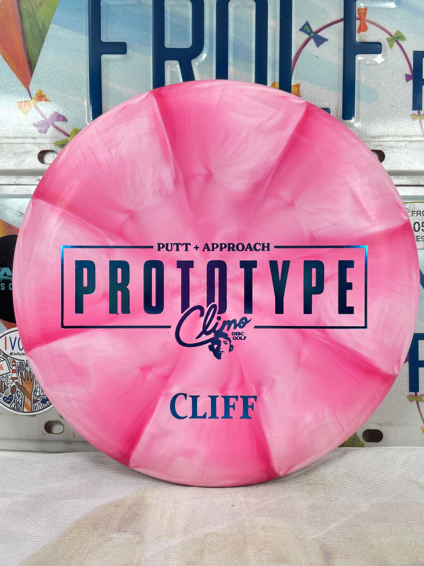 Climo Cliff Trophy Swirl Pink 175g #2 Prototype Putter