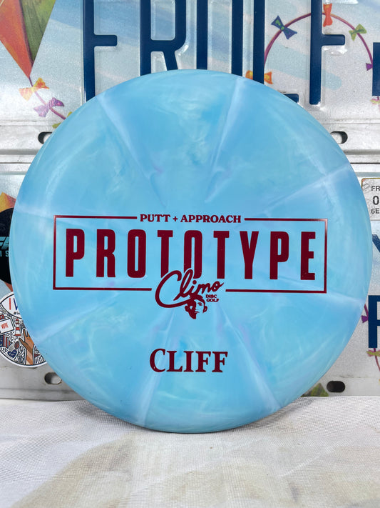 Climo Cliff Trophy Swirl Blue 174g Prototype Putter