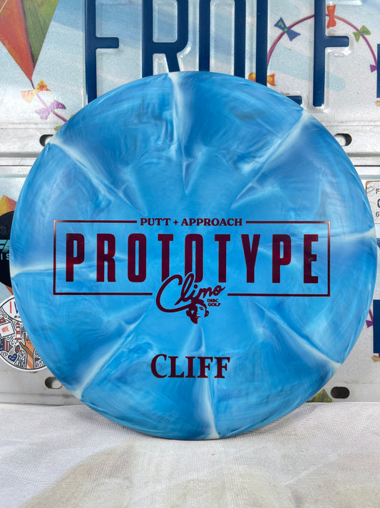 Climo Cliff Trophy Swirl Blue 174g #2 Prototype Putter