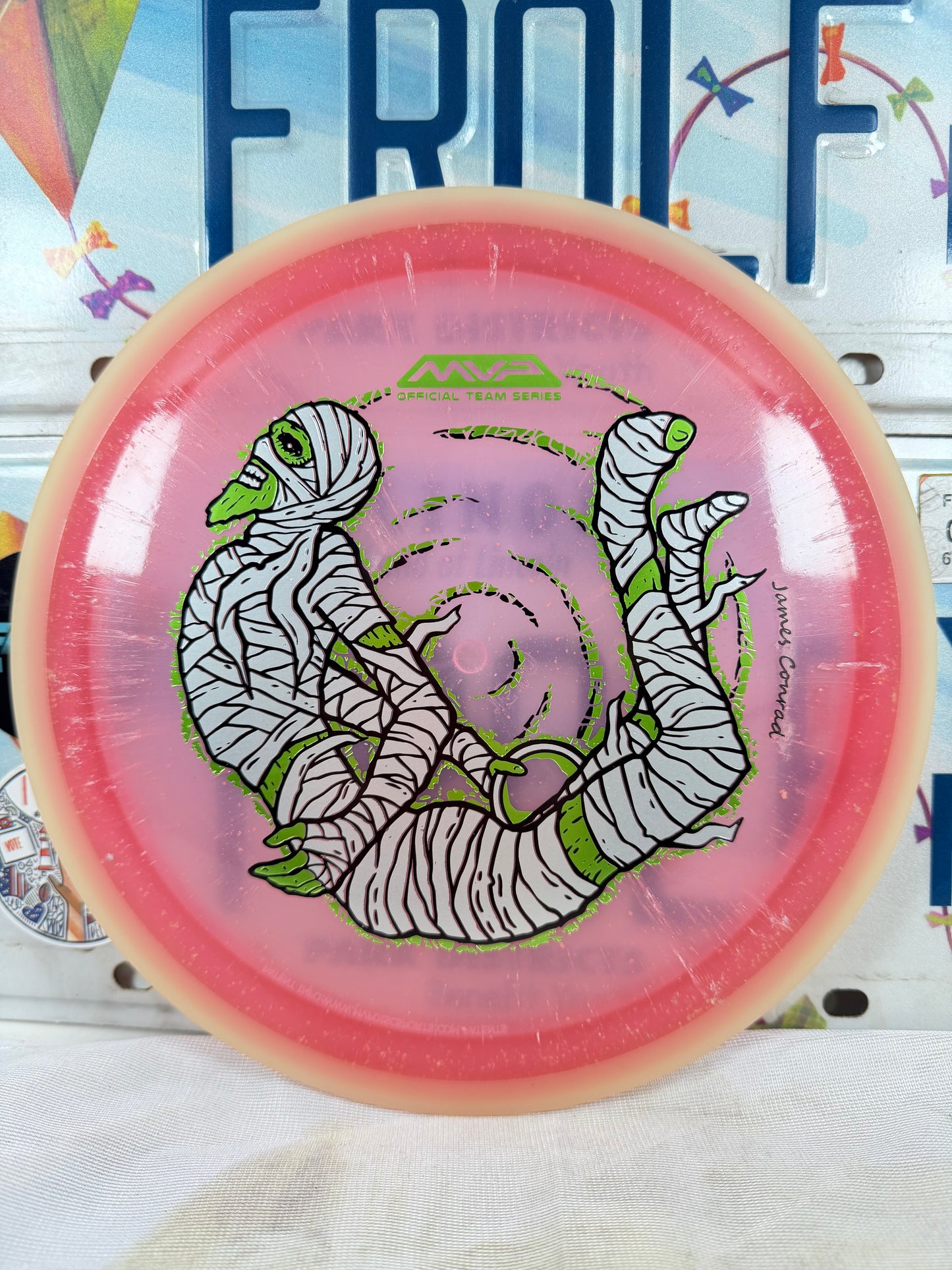 MVP Trail Eclipse Rim Particle Proton Pink 168g Distance Driver
