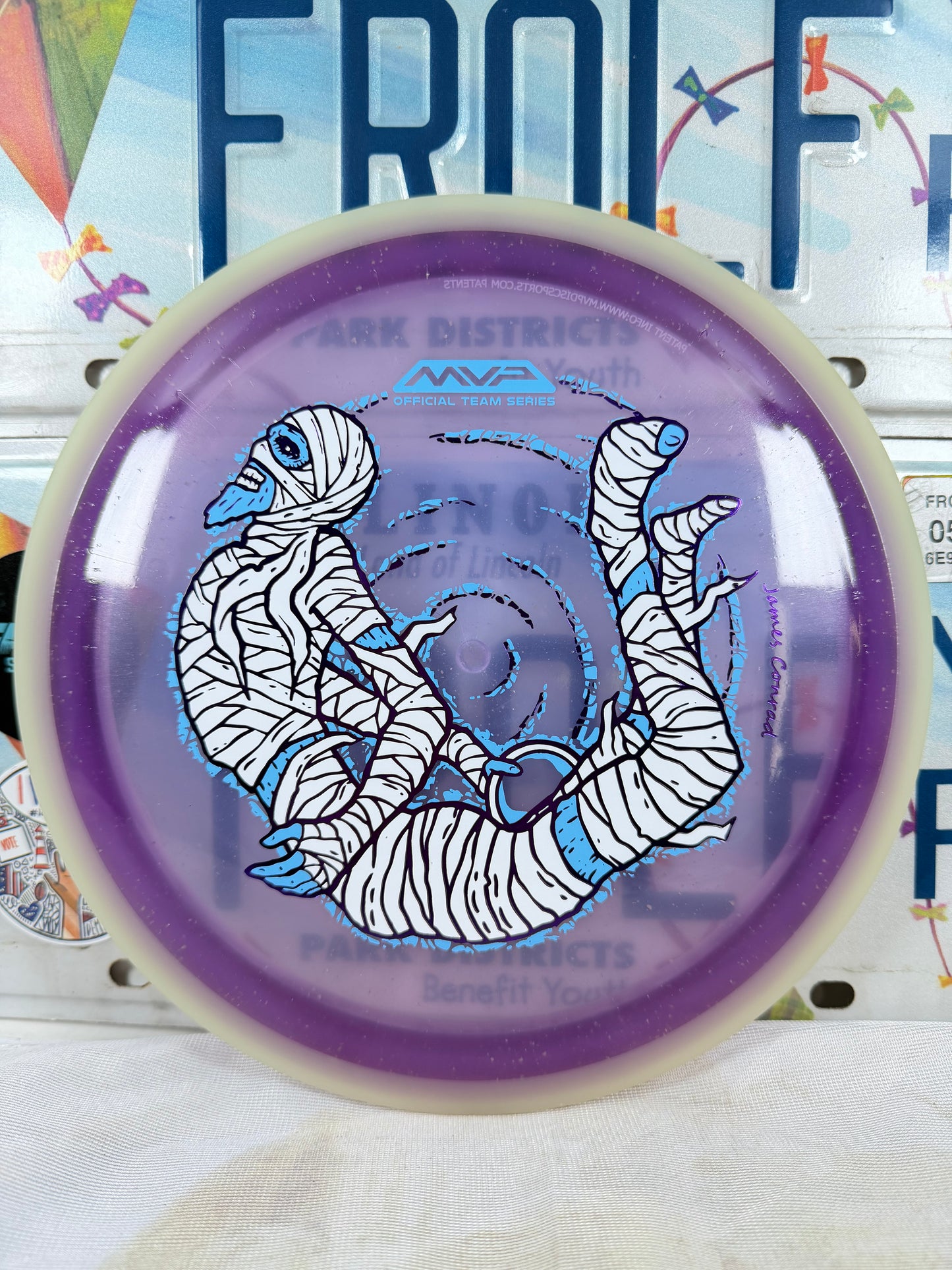 MVP Trail Eclipse Rim Particle Proton Purple 168g Distance Driver