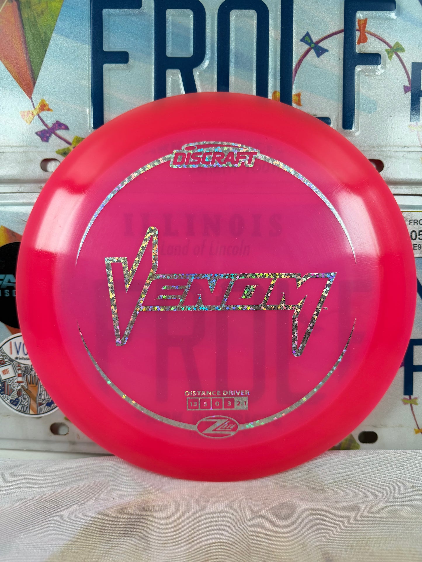 Discraft Venom Z Lite Pink 158g Distance Driver