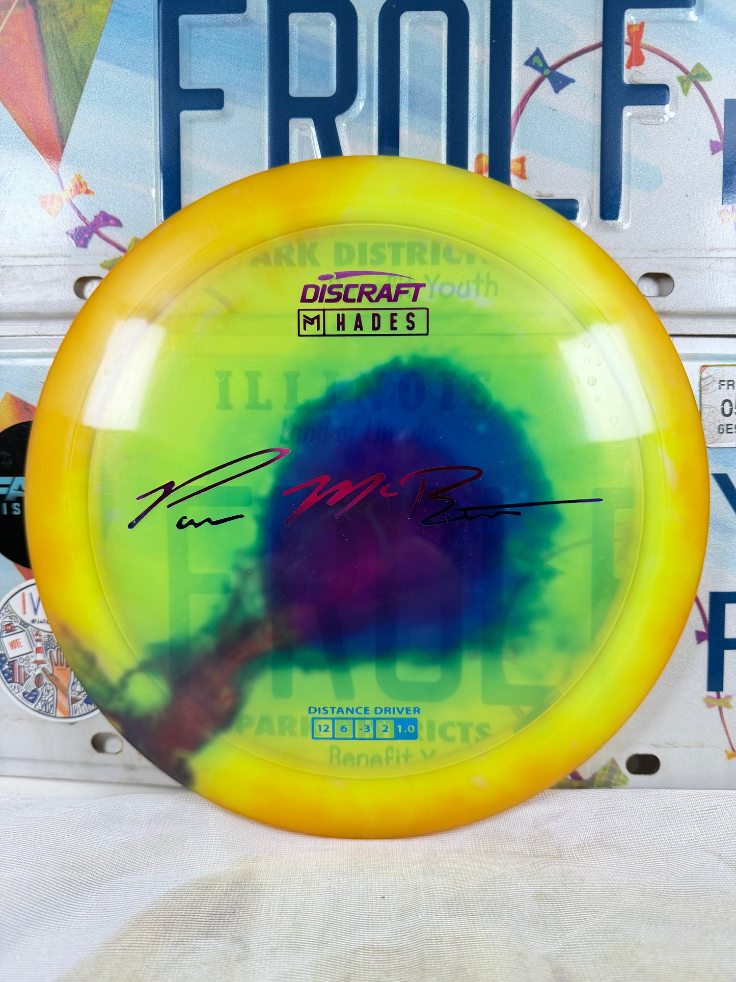 Discraft Hades McBeth Fly Dye Orange 173g Distance Driver