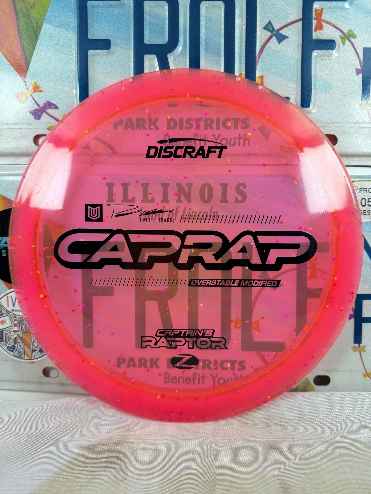 Discraft Captain's Raptor Confetti Z Pink 173g '26 Distance Driver