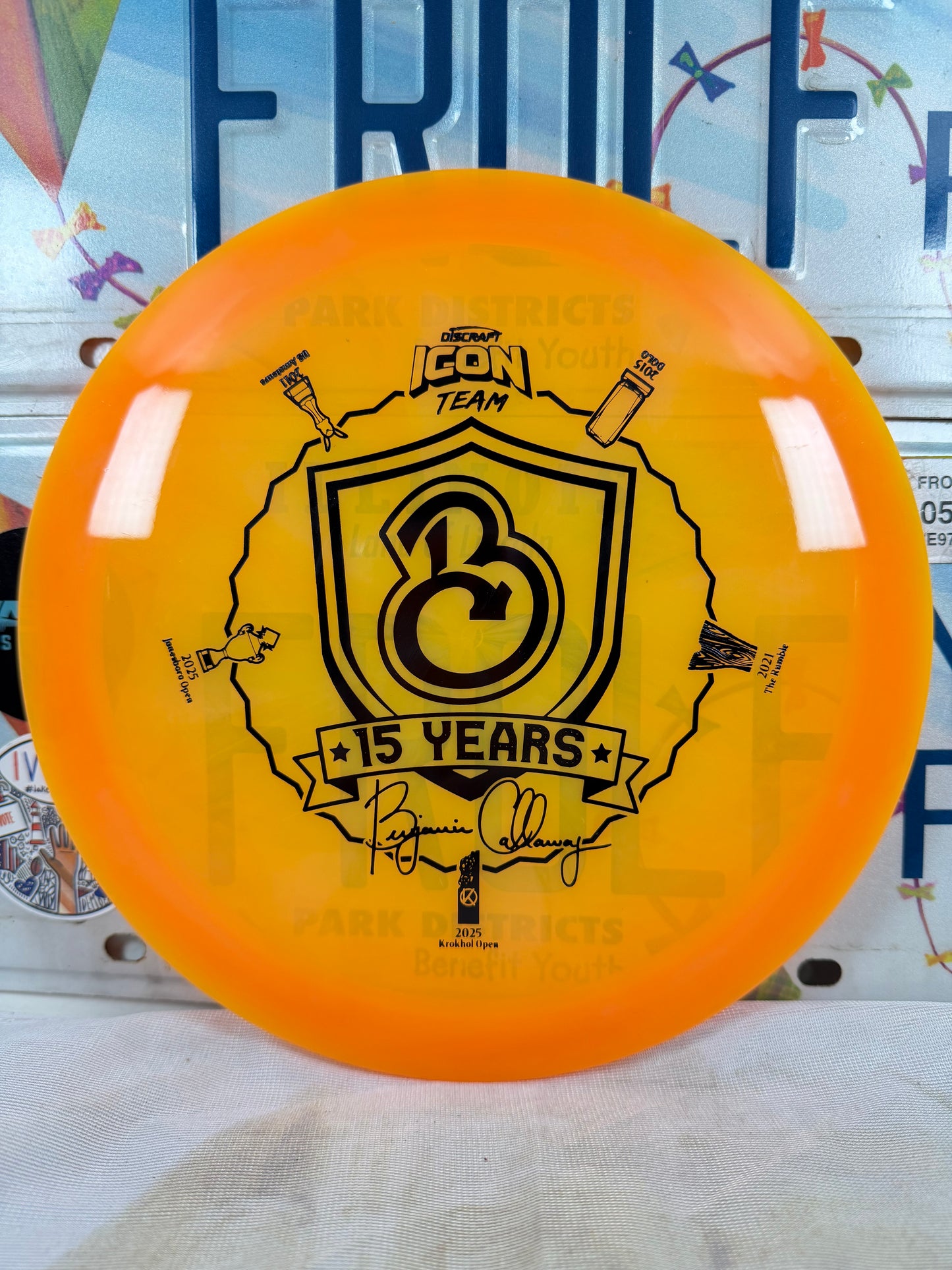 Discraft Undertaker Z Swirl Orange 173g Krokhol Open '25 Distance Driver