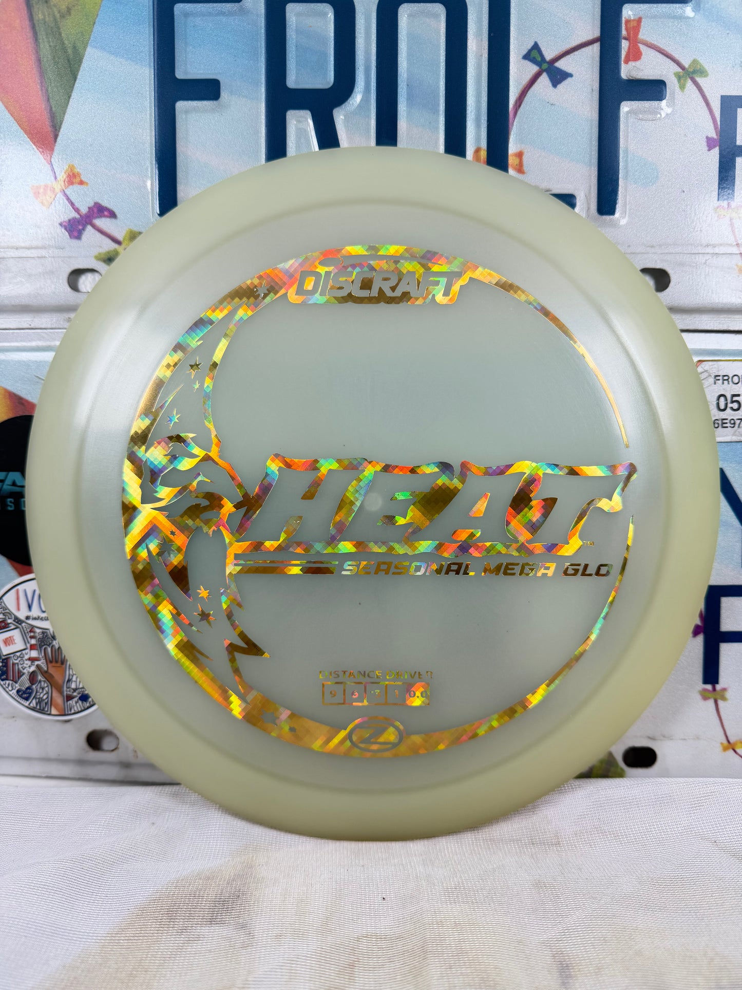Discraft Heat Mega Glo Z Glow 168g Distance Driver